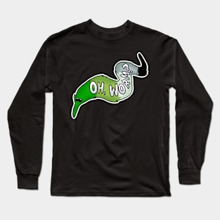 LGBTQ+ Aromantic Pride Worm on a String Long Sleeve T-Shirt